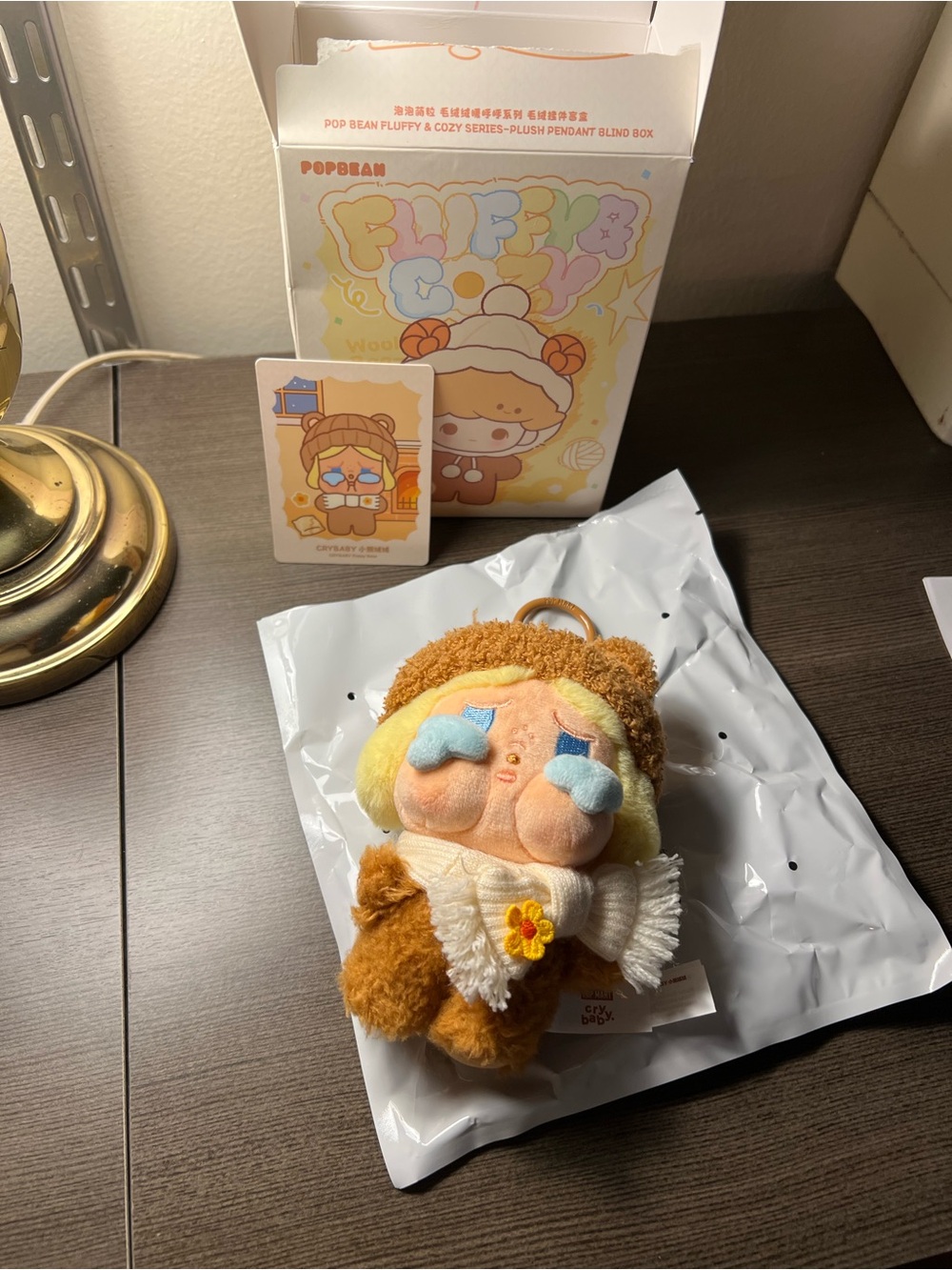 Crybaby fluffy and cozy plush pendant POP MART